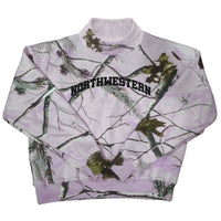 Northwestern Lavender Camo Mock Neck Sweatshirt