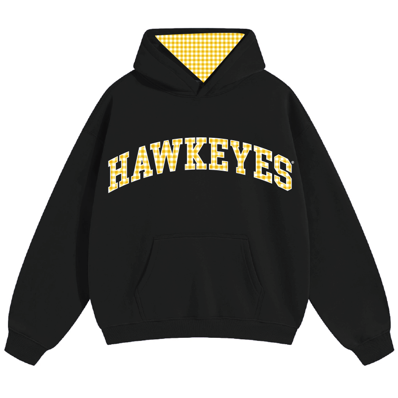 Iowa Hawkeyes Gingham Hoodie