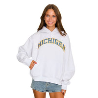 University of Michigan Gingham Hoodie