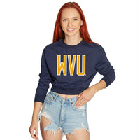 West Virginia Mountaineers Navy Pullover Crewneck