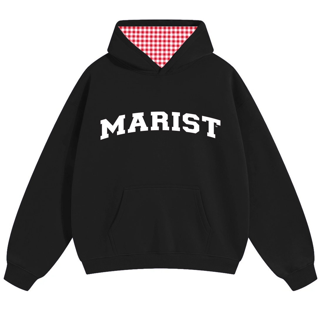 Marist Black Gingham Hoodie