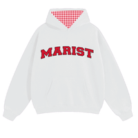 Marist White Gingham Hoodie