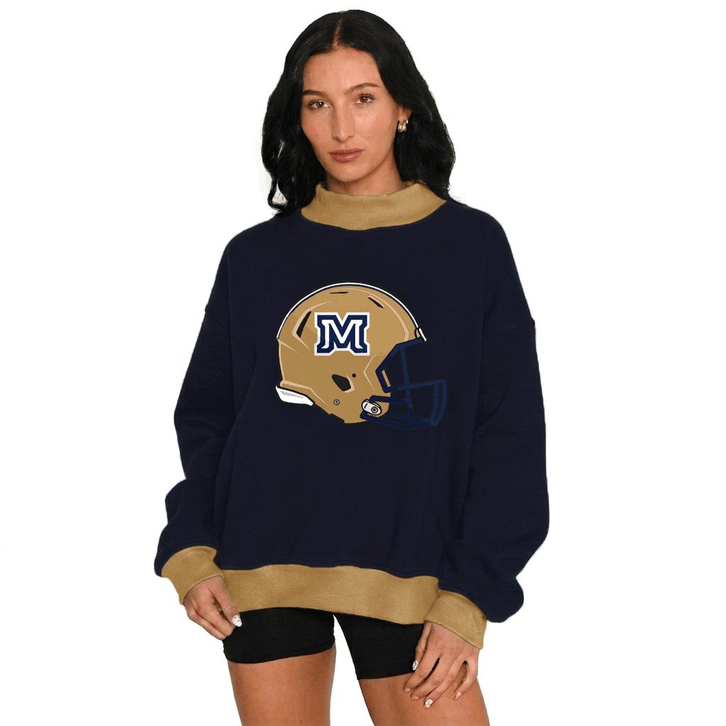 Montana State Football Mock Neck Sweatshirt