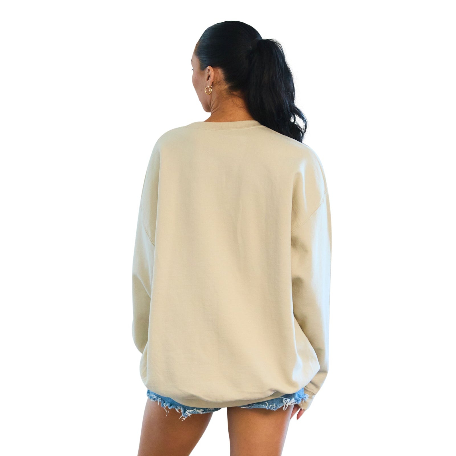 Tulane Embroidered Taupe Crewneck