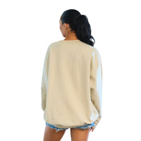Iowa Hawkeyes Embroidered Taupe Crewneck