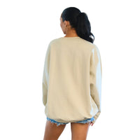 LSU Embroidered Taupe Crewneck