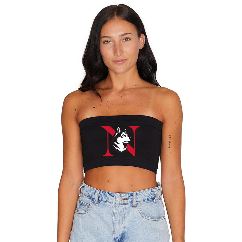 Northeastern Black Bandeau Top