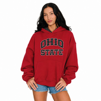 Ohio State Red Polka Dot Hoodie
