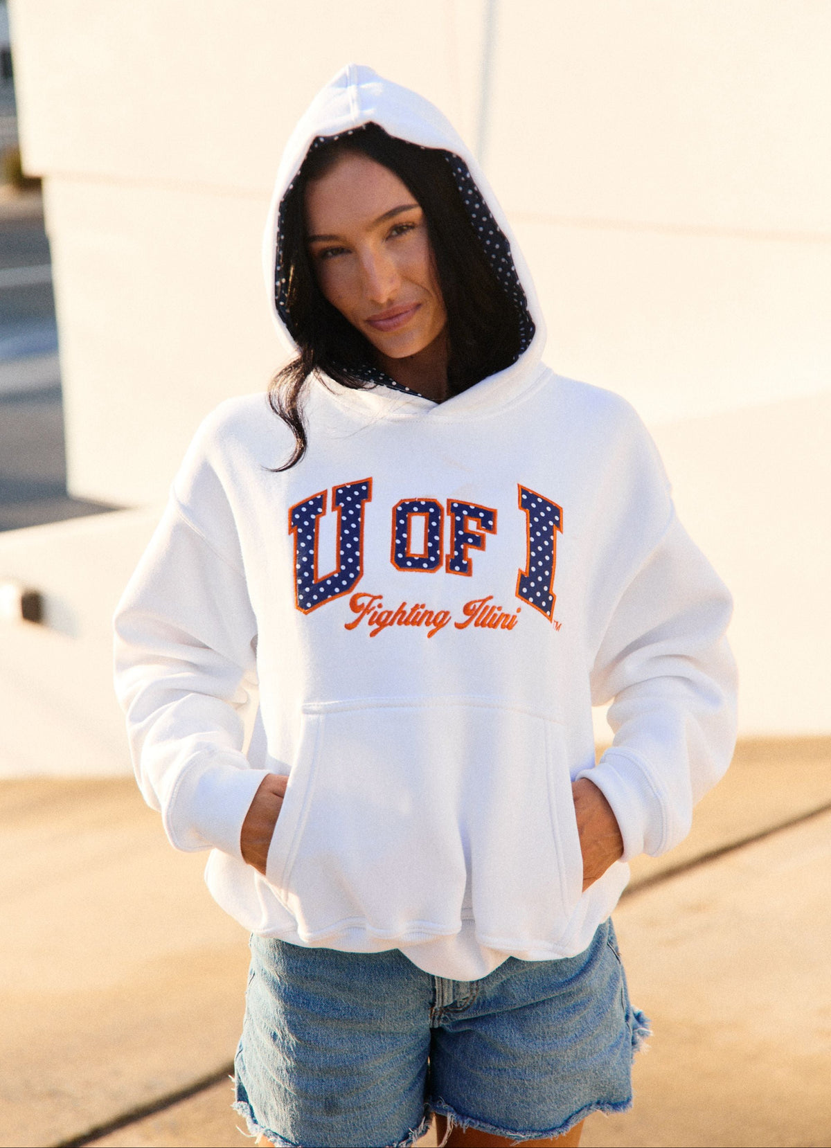 Illinois Fighting Illini Polka Dot Hoodie