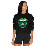 Who's Your Paddy Lips Black Crewneck