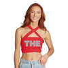 THE Ohio State OSU Buckeyes Red Multi Way Bandeau Top