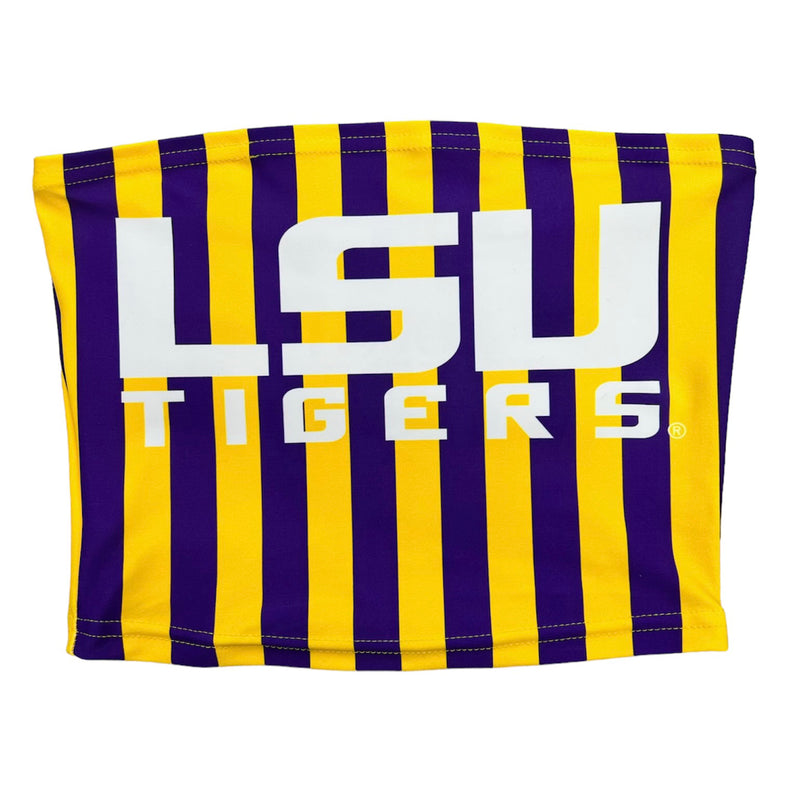 LSU Vertical Stripes Tube Top