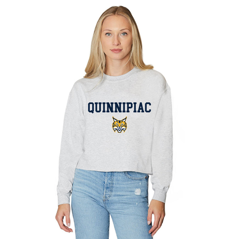 Quinnipiac Gray Crewneck