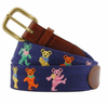 Grateful Dead Dancing Bears Needlepoint Belt