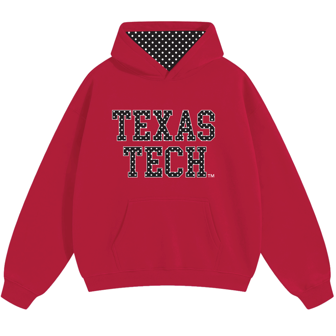 Texas Tech Polka Dot Red Hoodie