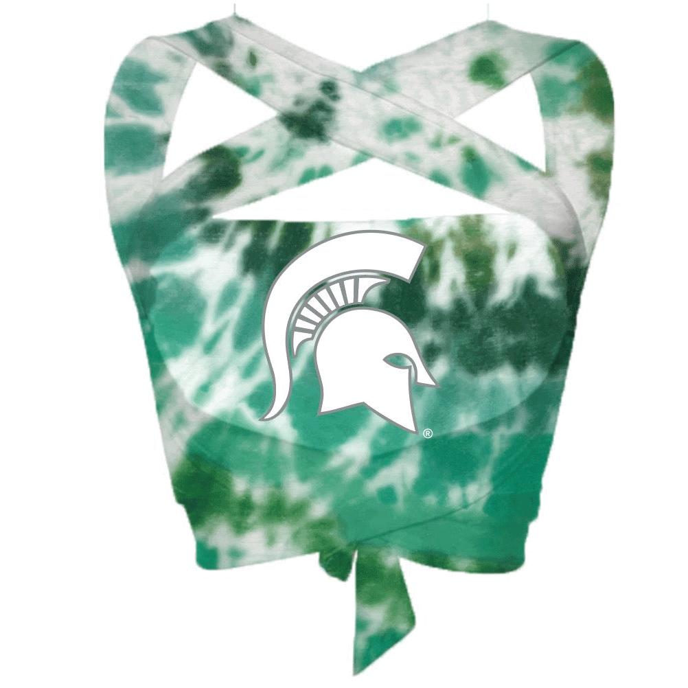 Michigan State Tie Dye Multi Way Bandeau