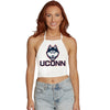 UConn White Halter Top