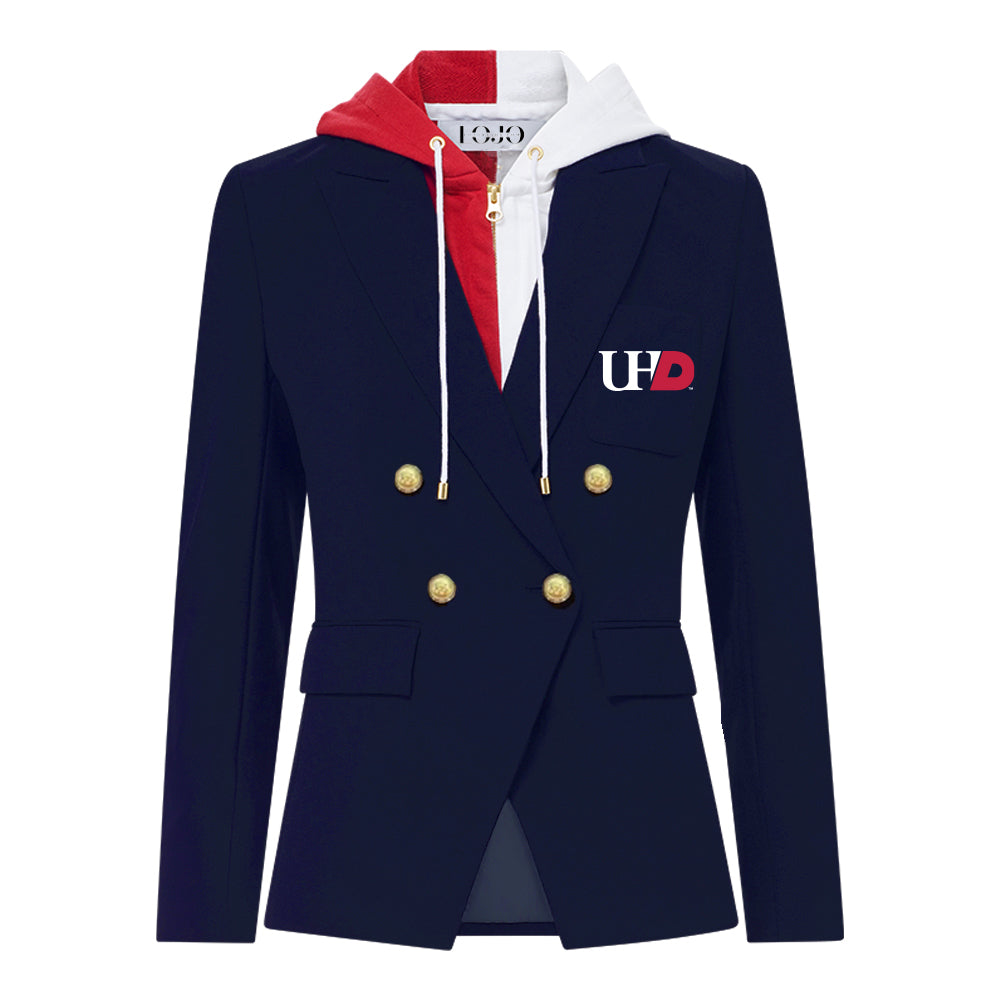 UHD University of Houston Downtown Hooded Blazer Jacket