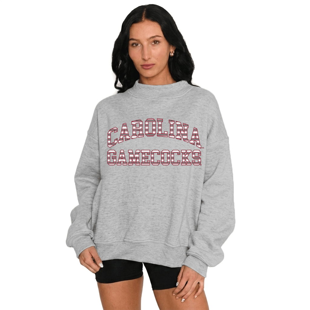 South Carolina Gamecocks Inner Stripe Mock Neck Sweatshirt