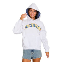 University of Michigan Gingham Hoodie