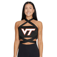 Virginia Tech Black Multi Way Bandeau Top