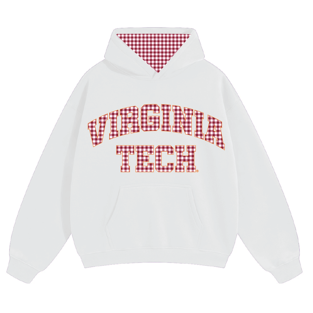 Virginia Tech Gingham Hoodie