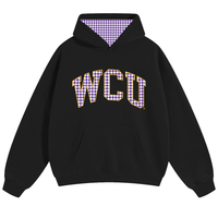 West Chester Black Gingham Hoodie