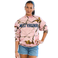 West Virginia Mountaineers Camo Mock Neck Sweatshirt
