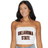 Oklahoma State White Tube Top