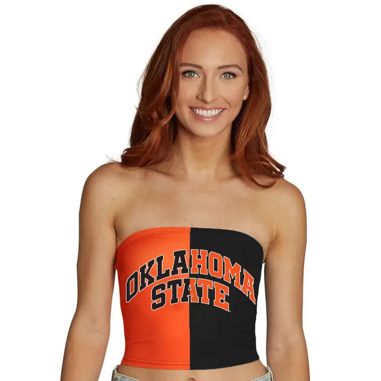 Oklahoma State Two Tone Tube Top