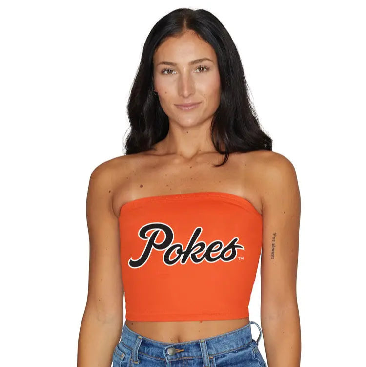 Oklahoma State Pokes Orange Tube Top