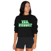 Yes, Paddy? Black Cropped Crewneck