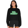 Yes, Paddy? Black Cropped Crewneck