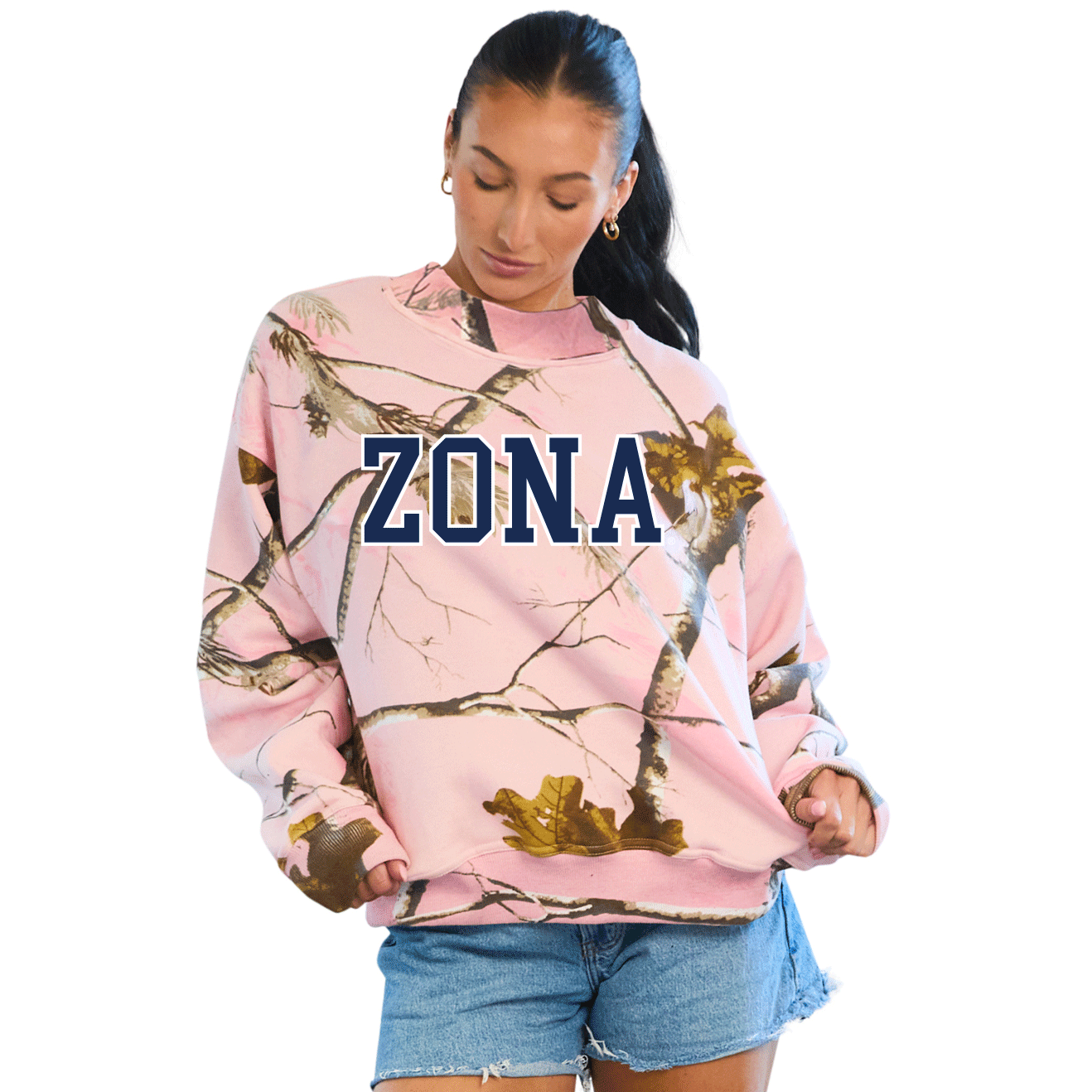 University of Arizona Camo Mock Neck Sweatshirt