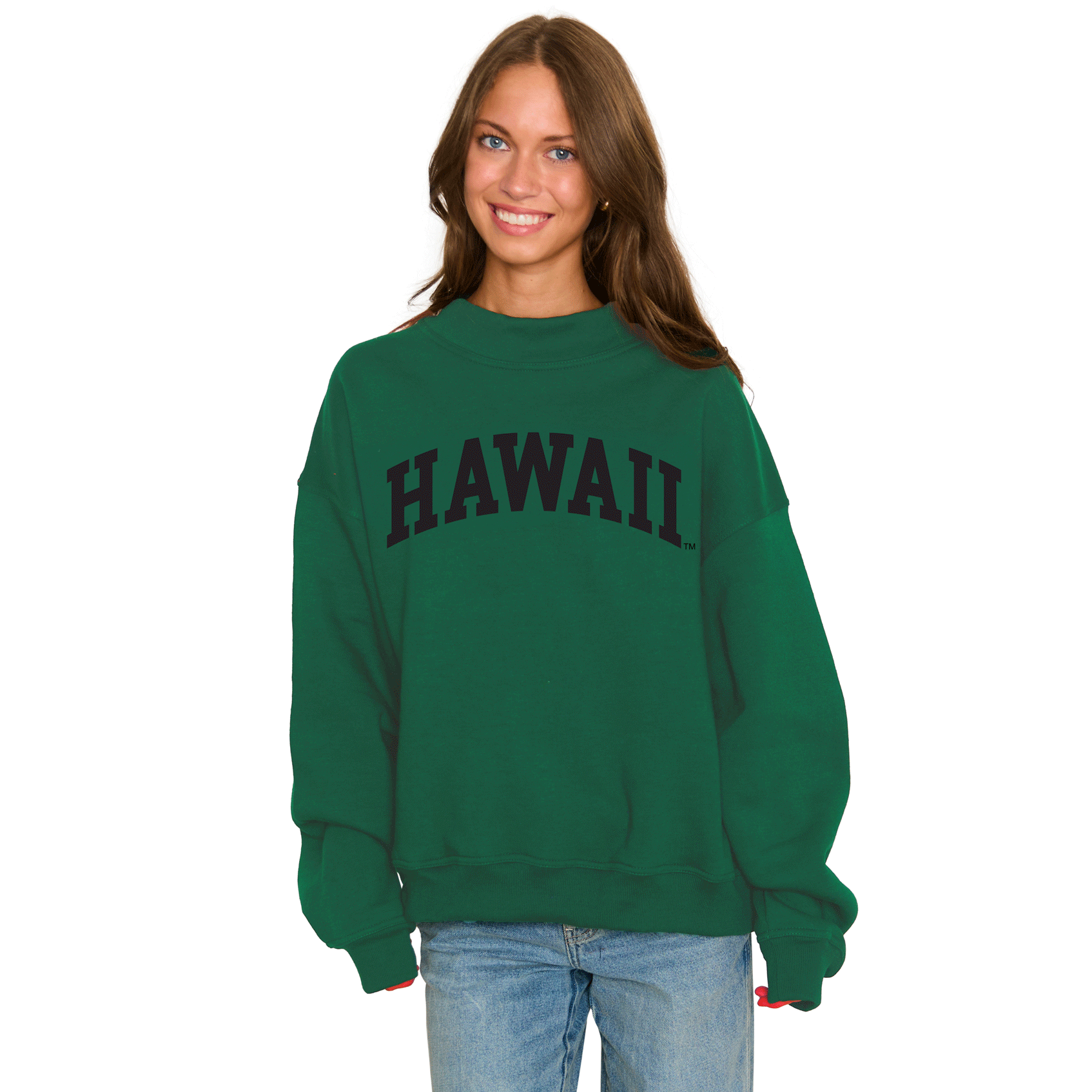 University of Hawaii Mock Neck Sweatshirt