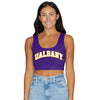 University at Albany Purple Crop Tank Top