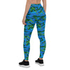 Green & Blue Camo Leggings