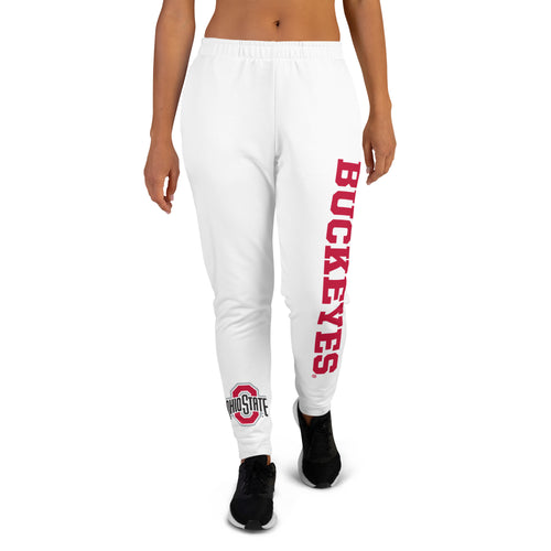 Ohio State OSU Buckeyes White Sweatpants