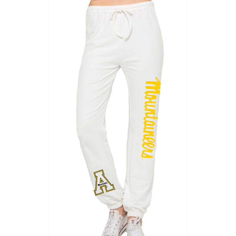 App State White Joggers