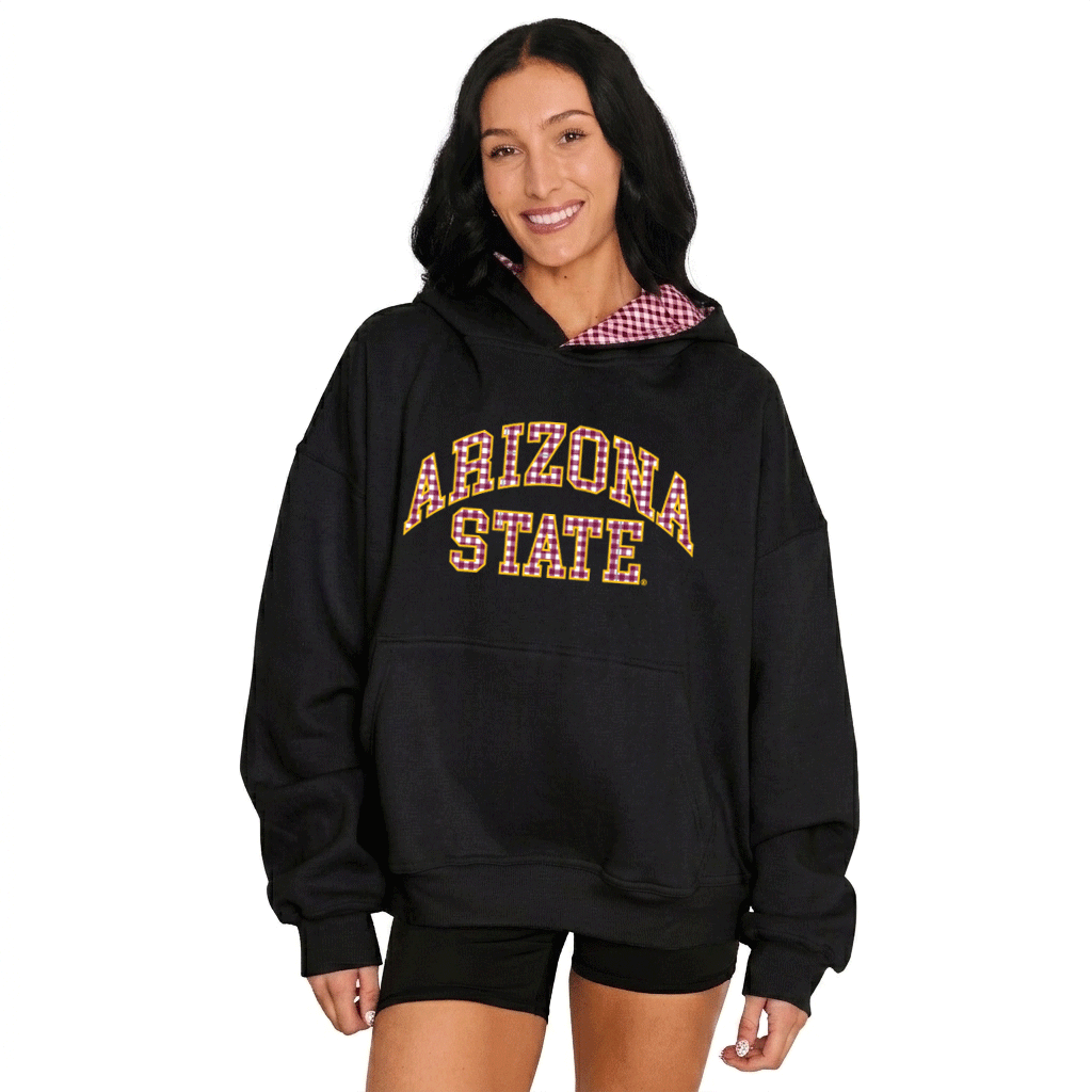 Arizona State ASU Gingham Hoodie