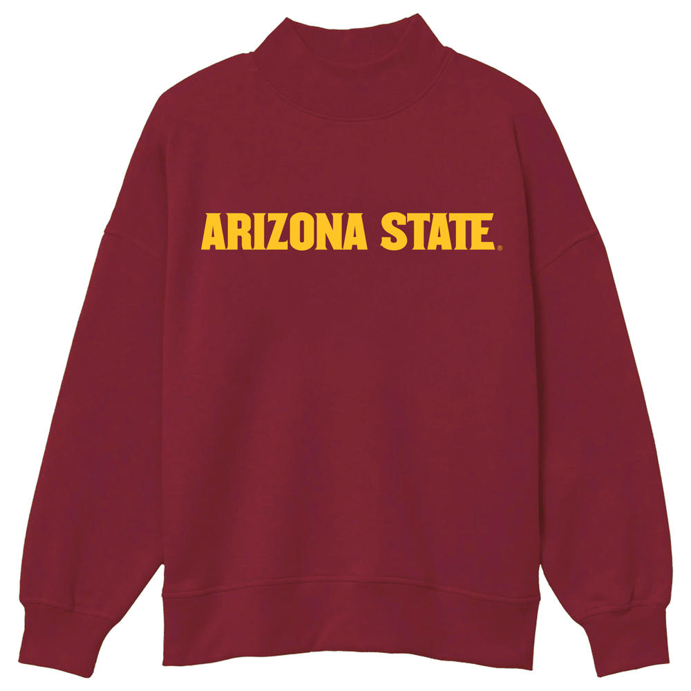 Arizona State ASU Mock Neck Sweatshirt