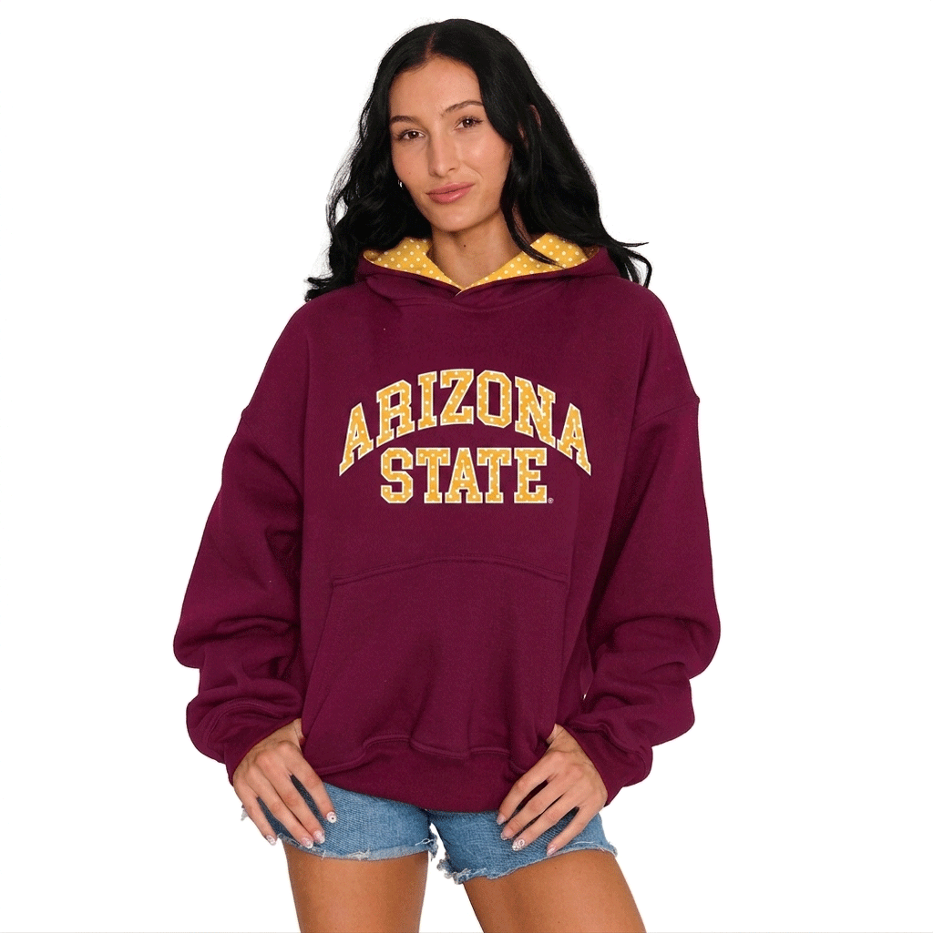 Arizona State ASU Polka Dot Hoodie