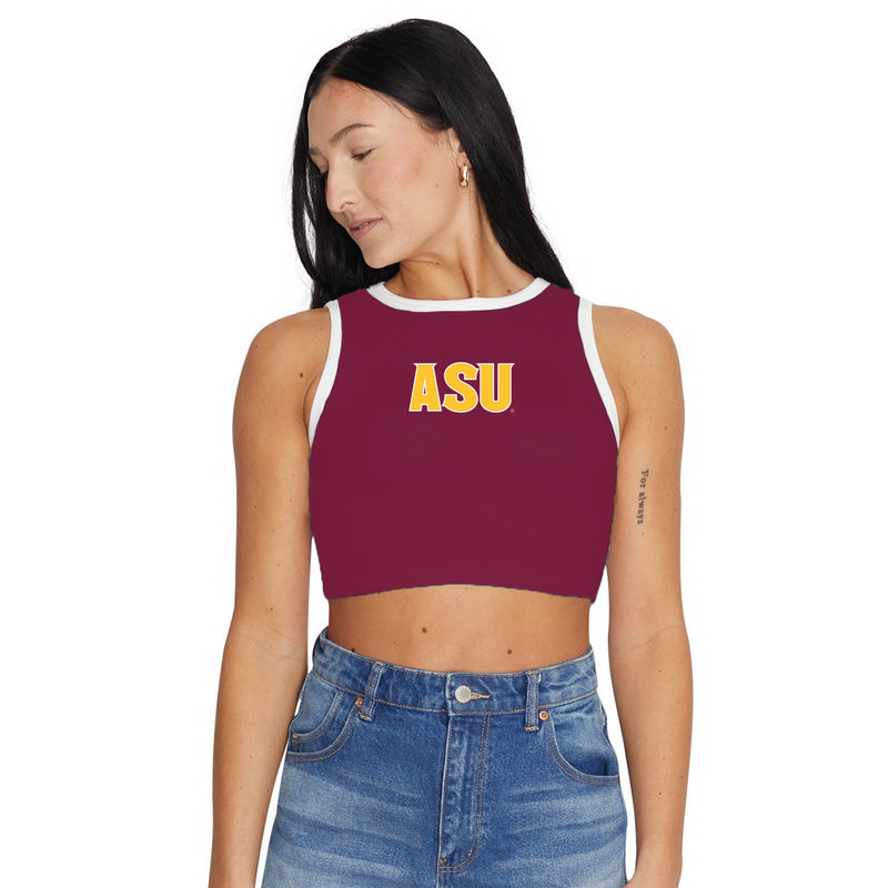 Arizona State ASU Touchdown Contrast Ribbed Tank