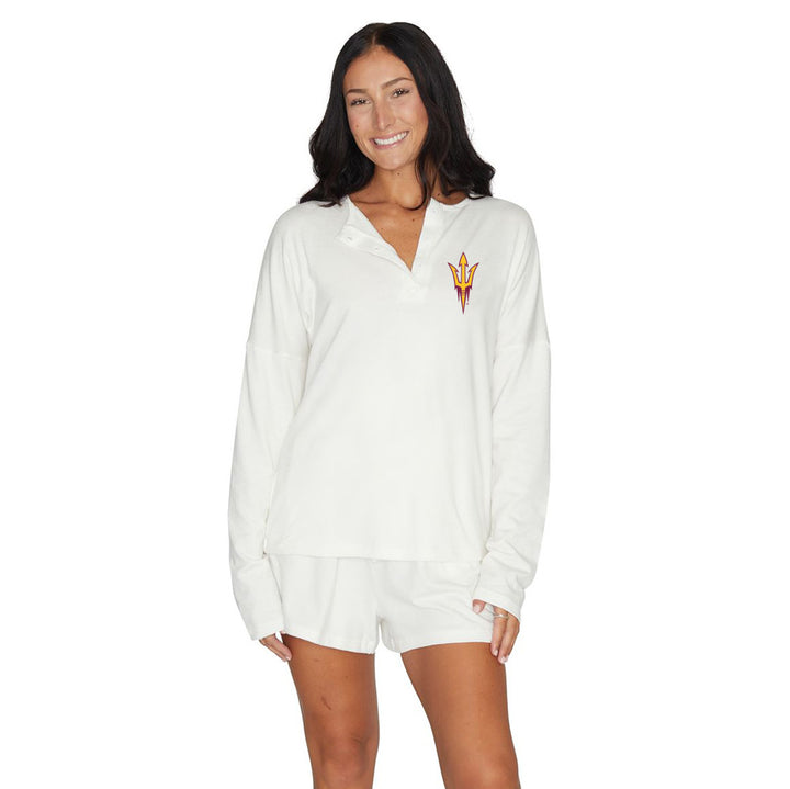 売れ筋商品|||ゲームデイ カットソー トップス レディース Women's White Arizona State Sun Devils Fair Catch Pullover Sweatshirt White Women's Gameday Couture White Arizona State Sun Devils Fair
