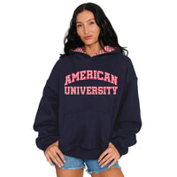 American University Gingham Hoodie