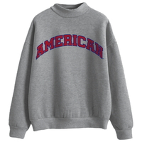 American University Mock Neck Sweatshirt