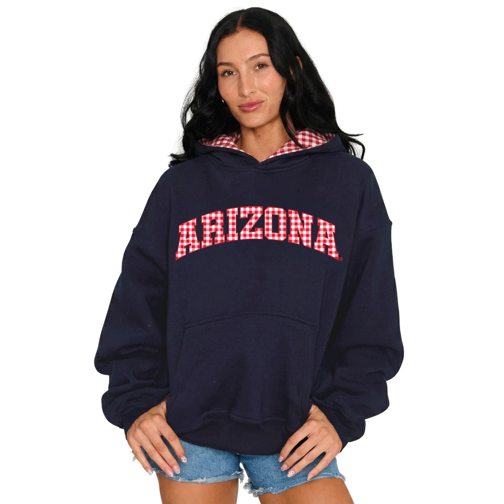 University of Arizona Gingham Hoodie