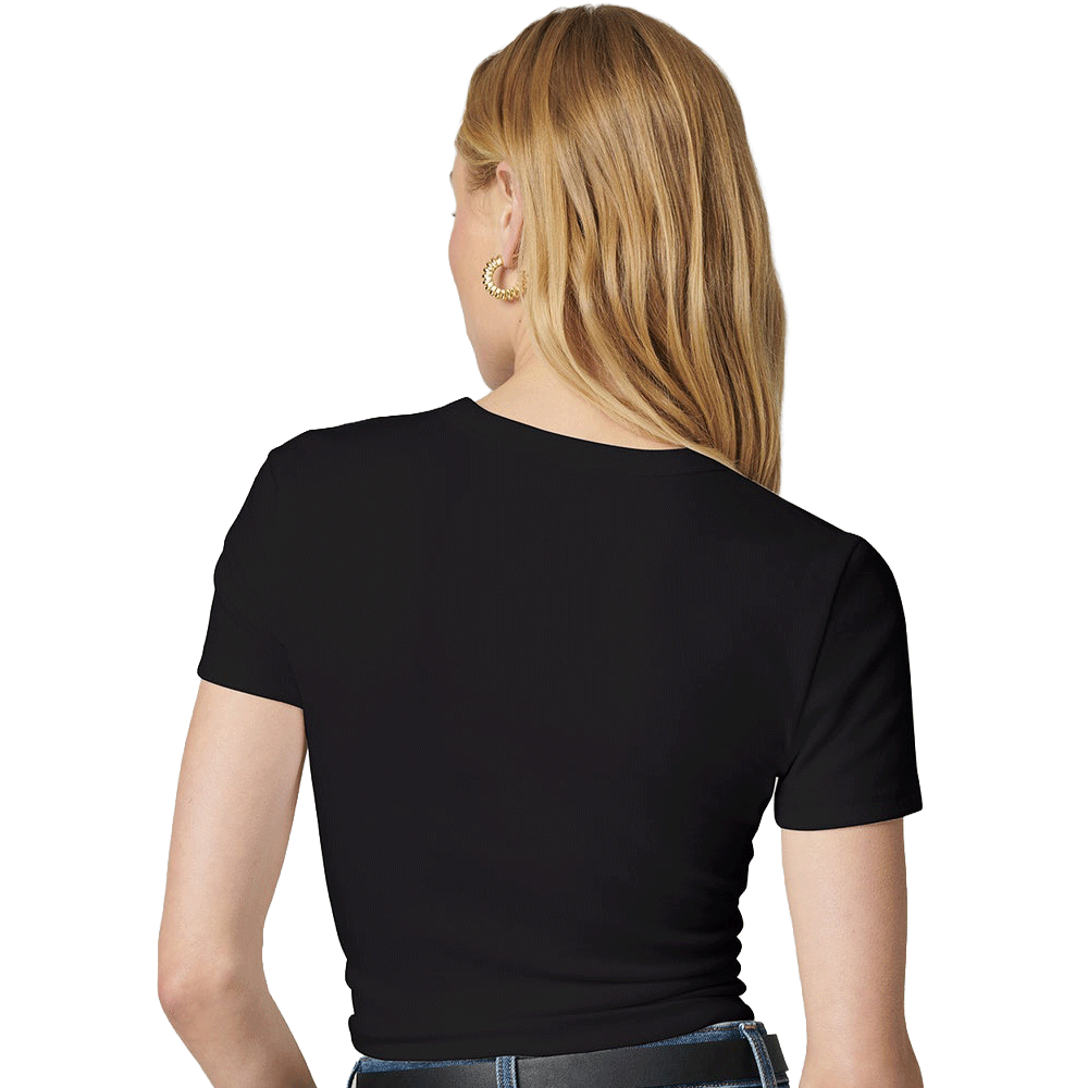 Ohio State OSU Buckeyes Black Embroidered Baby Tee