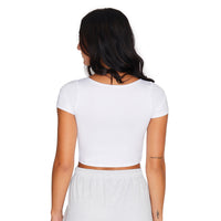 Rhode Island Rams White Babydoll Tee