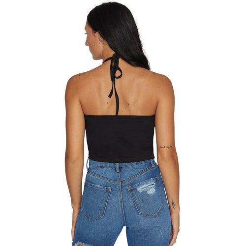 George Washington University Black Halter Top